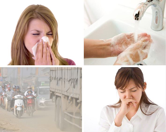 Môi trường, điều kiện vệ sinh, tiền sử bệnh, cơ địa mỗi người là những yếu tố có thể gây viêm đa xoang