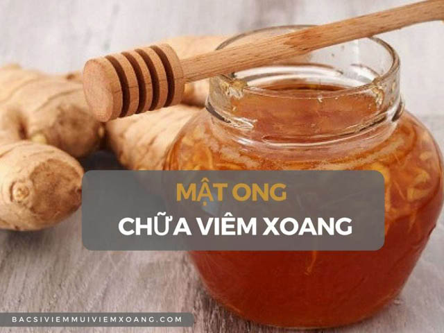 Dùng mật ong trị viêm xoang