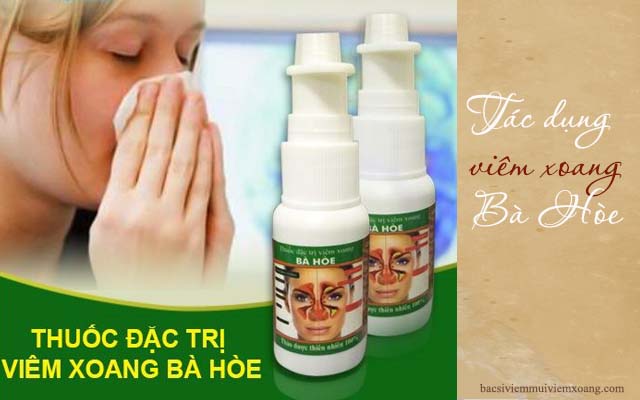 Tác dụng của thuốc viêm xoang bà Hòe