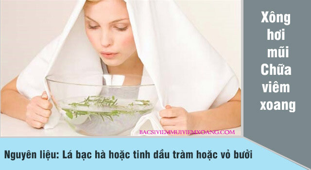 Cách xông mũi chữa viêm xoang Cách xông mũi chữa viêm xoang