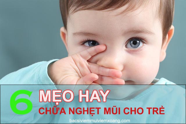 Chữa nghẹt mũi cho trẻ