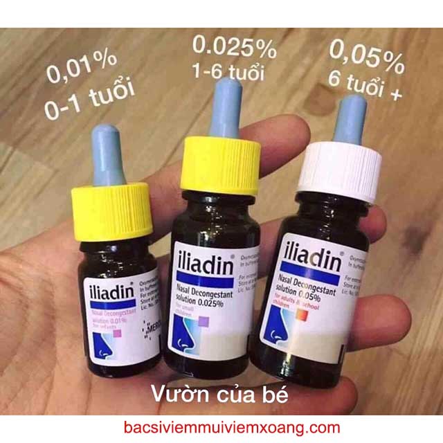 thuốc nhỏ mũi iliadin 0.025 và thuốc nhỏ mũi iliadin 0.05 Thuốc nhỏ mũi iliadin bibomart