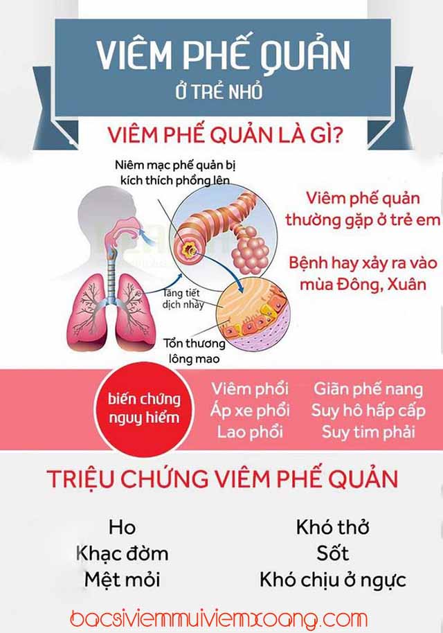 Dấu hiệu viêm phế quản ở trẻ - viêm phế quản phổi trẻ sơ sinh