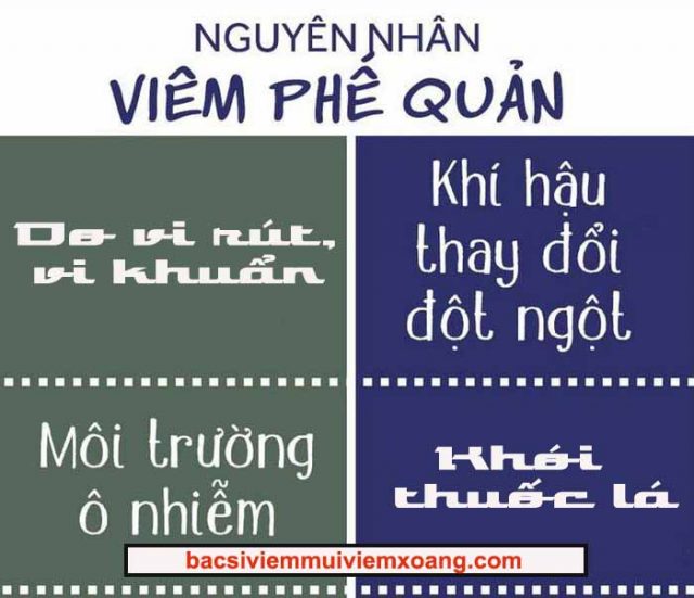 Nguyên nhân gây bệnh viêm phế quản ở trẻ