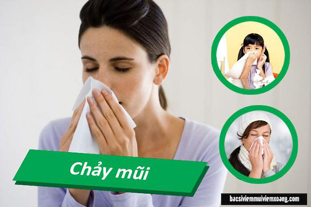 Chảy mũi - Dấu hiệu bệnh viêm xoang bội nhiễm