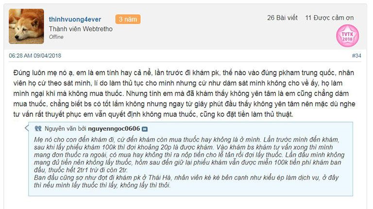Người bệnh hài lòng khi đến khám tại Trung tâm Đông y Việt Nam Người bệnh hài lòng khi đến khám tại Trung tâm Đông y Việt Nam