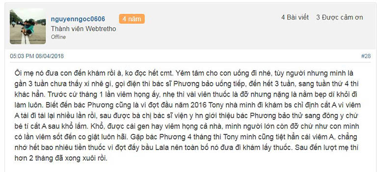 Chia sẻ của của người bệnh trên webtretho Chia sẻ của của người bệnh trên webtretho