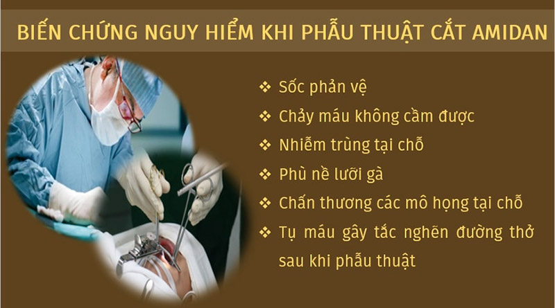 Biến chứng khi cắt amidan