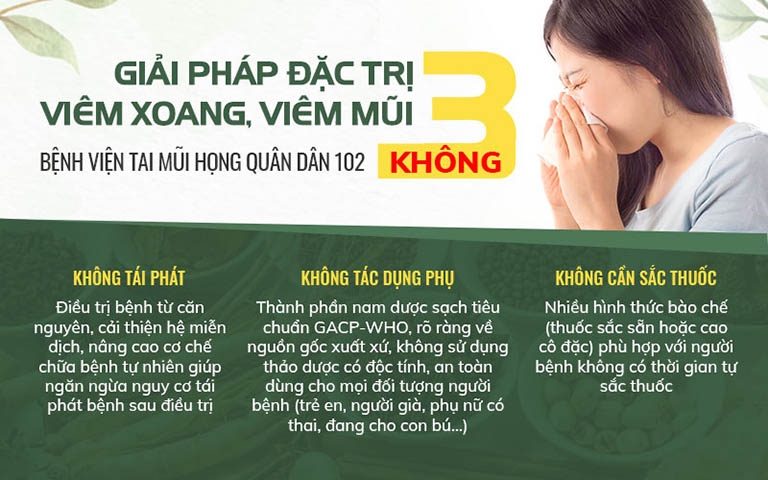 Giải pháp điều trị viêm xoang không kháng sinh không xâm lấn Giải pháp điều trị viêm xoang không kháng sinh không xâm lấn