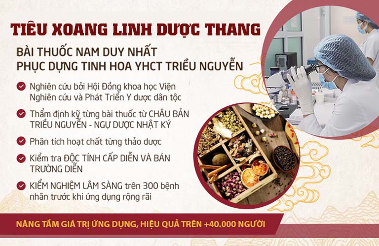 Tiêu Xoang Linh Dược Thang được nghiên cứu bài bản