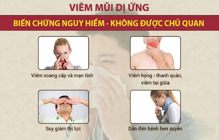 Những biến chứng thường gặp của bệnh viêm mũi dị ứng